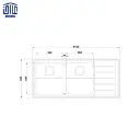 سینک ظرفشویی توکار 735 استیل البرز 2.webp