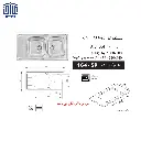 سینک-100x50توکار164SP-اخوان-2.webp
