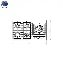 اجاق-گاز-مدل-mix-513-s-کن،-5-شعله،-استیل-3.webp