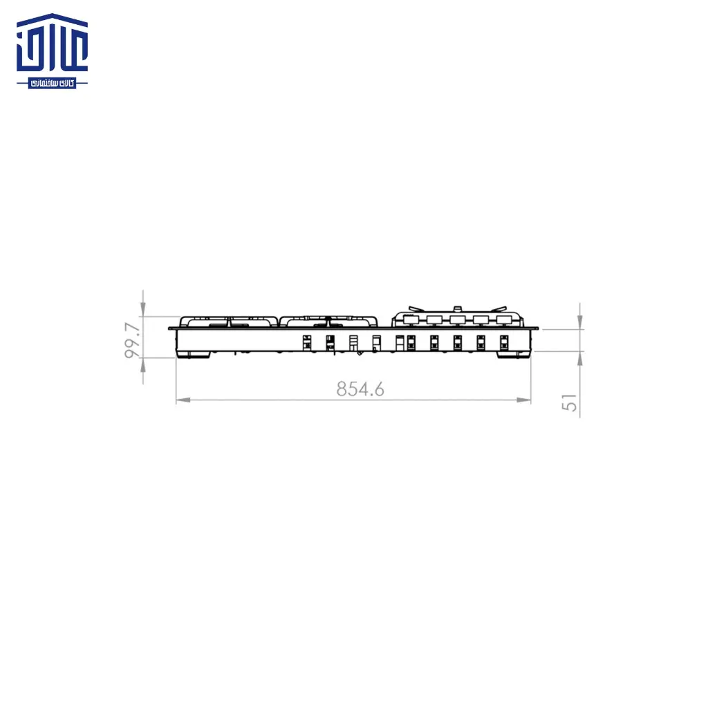 اجاق-گاز-مدل-mix-513-s-کن،-5-شعله،-استیل-4.webp
