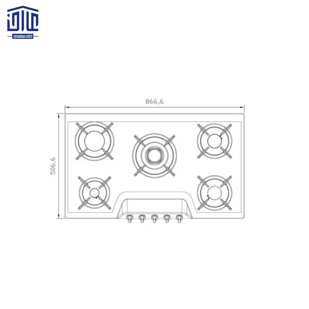 5901S-اجاق-استیل-5-شعله-البرز4.webp