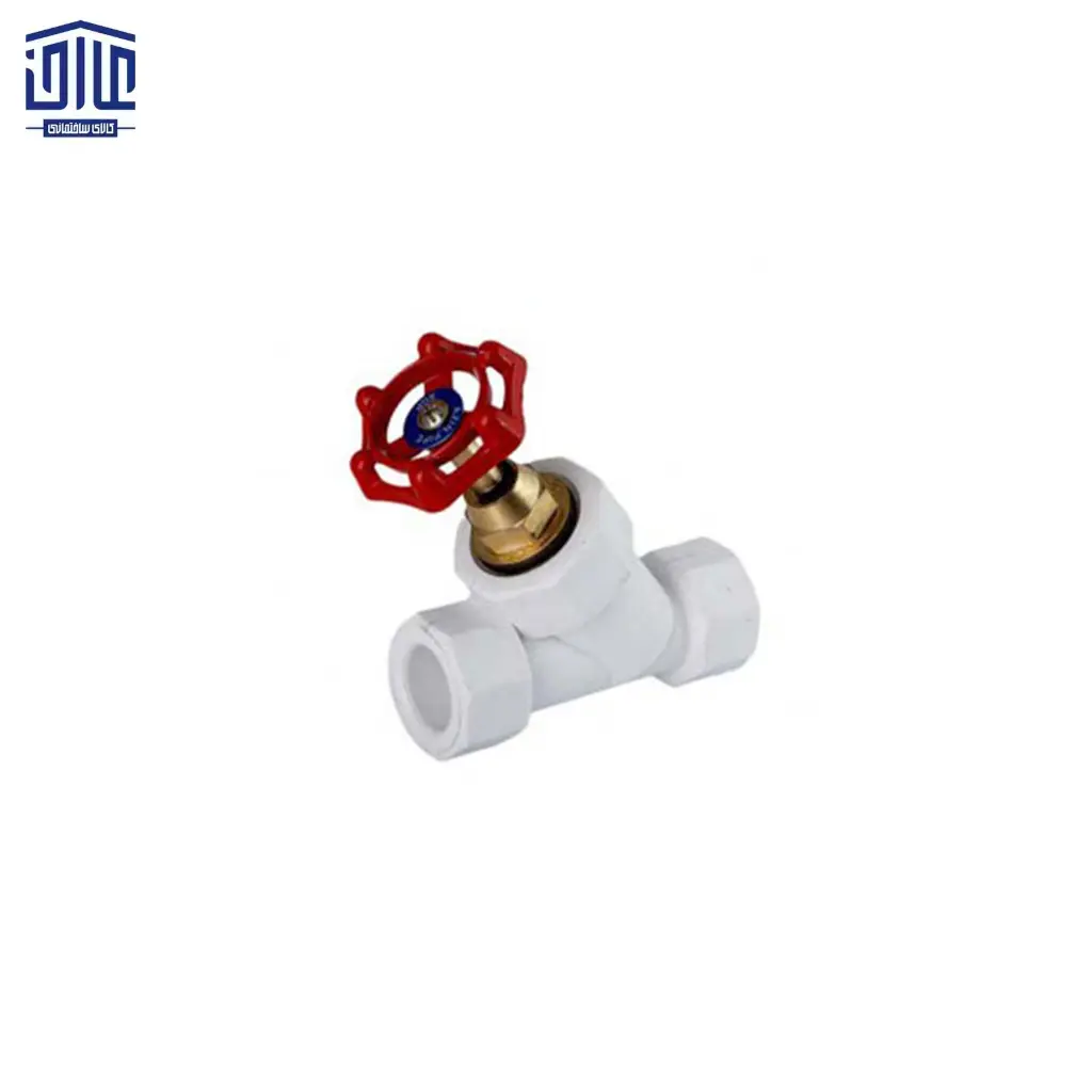 [861645181] 40513 شیر فلکه دو سر جوش 45 درجه آذین،سایز 25