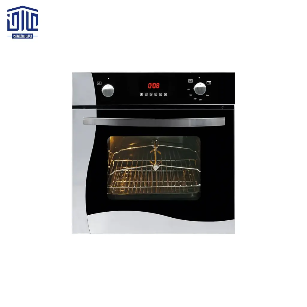 فر اخوان F12 شیشه استیل گاز و برق