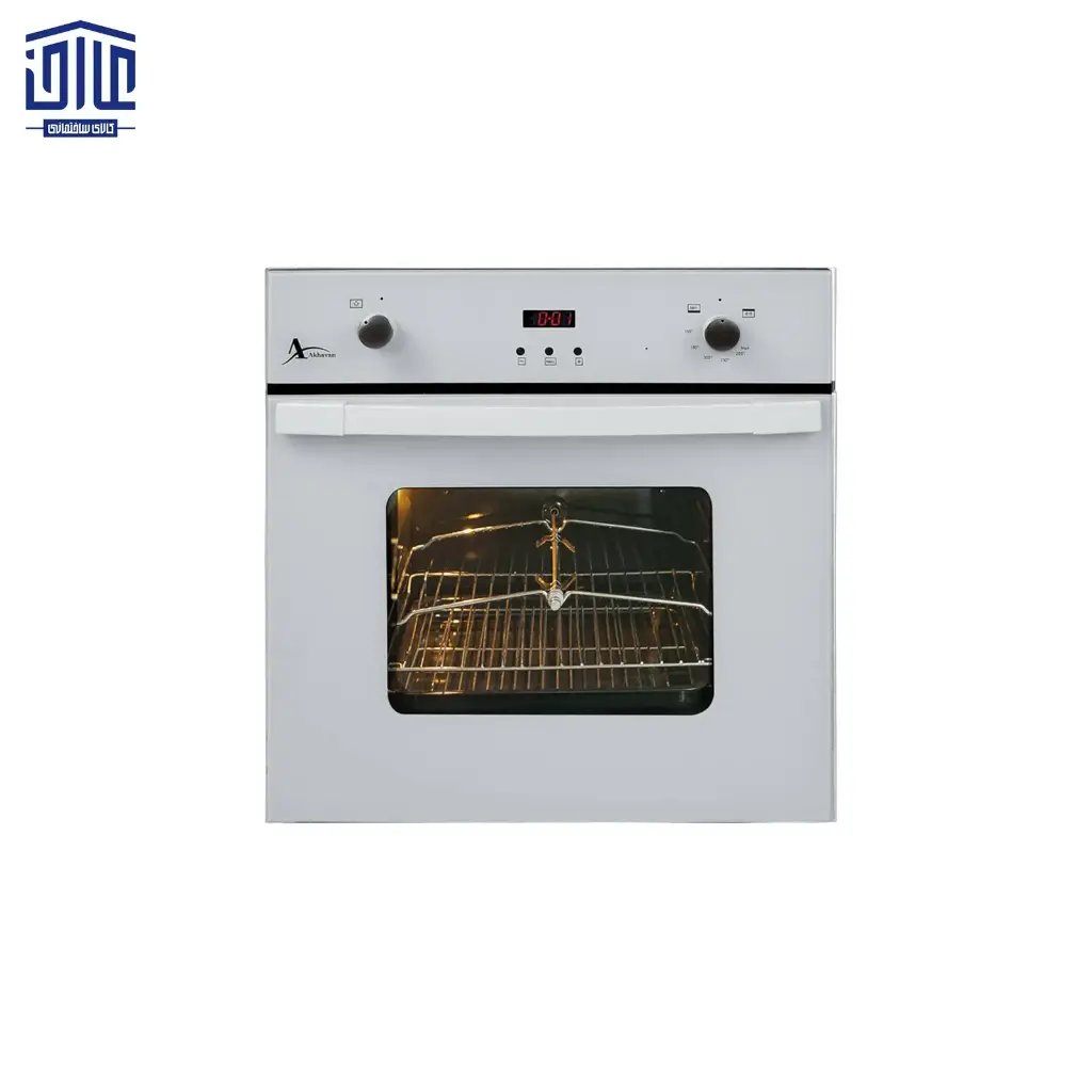 فر اخوان F18 شیشه سفید گاز و برق