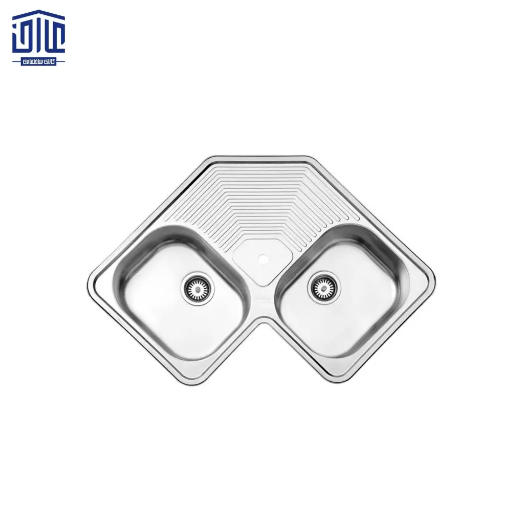 سینک ظرفشویی توکار 540 لگن وسط استیل البرز