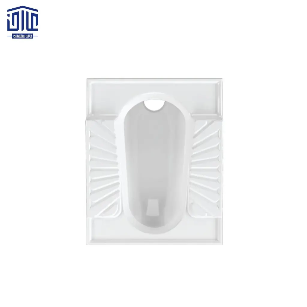 [1390100005] توالت اریکا تخت (Flat) چینی کرد (درجه 1)