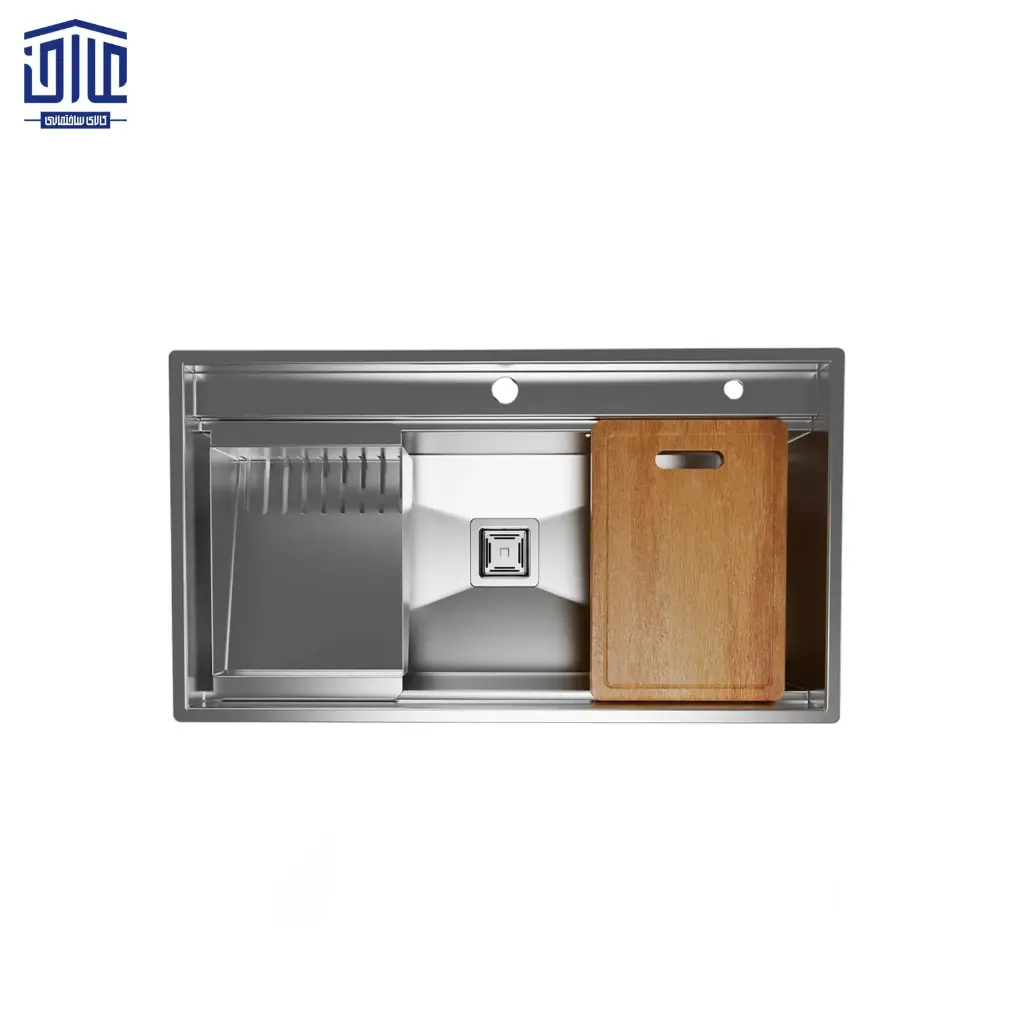 [168009038] سینک توکار آبشاری کن CN304 با شیر