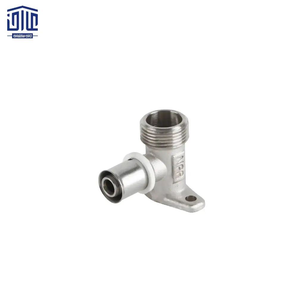 21010 16*3/4 زانویی صفحه دارروپیچ پرسی