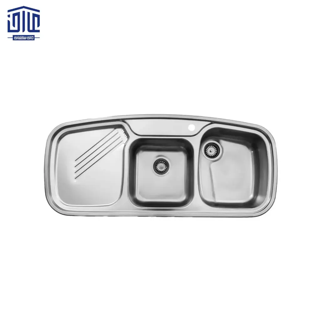 [249005047] سینک ظرفشویی توکار 614 استیل البرز NEW (لگن راست)