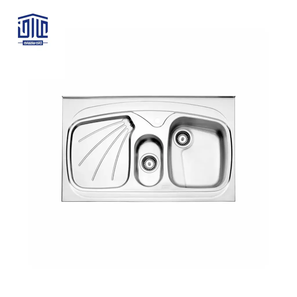 [249004016] سینک ظرفشویی روکار 610.50 استیل البرز (لگن راست)