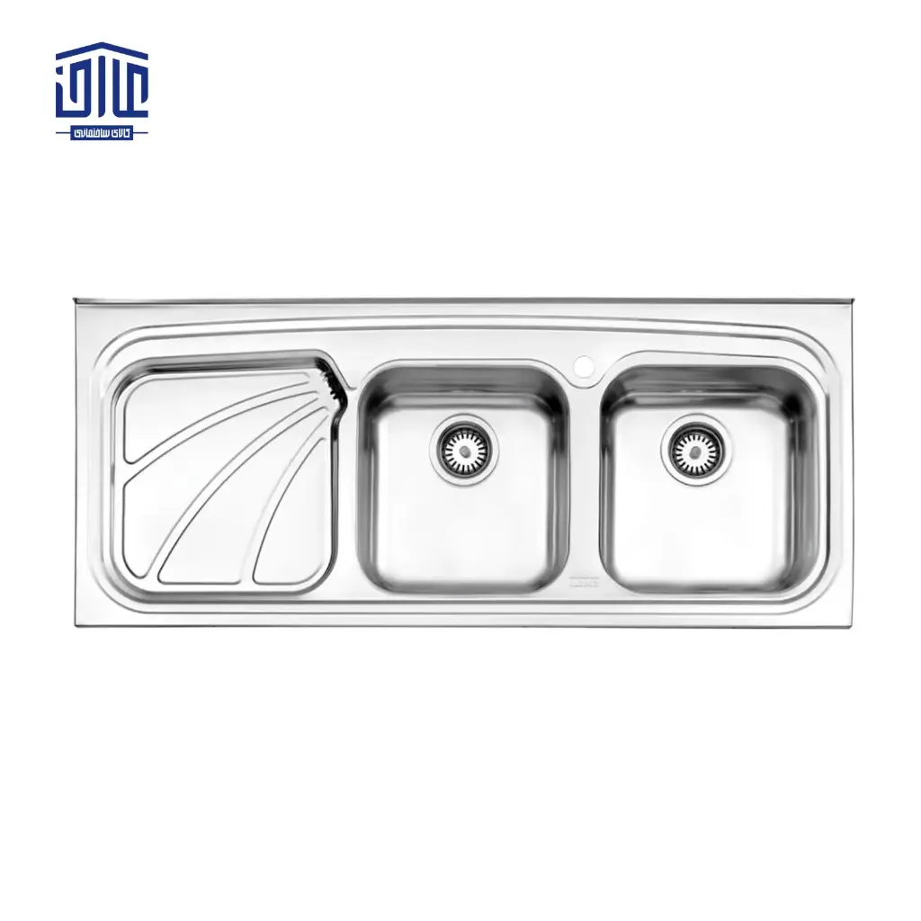 [249004004] سینک ظرفشویی روکار 612.50 استیل البرز (لگن راست)