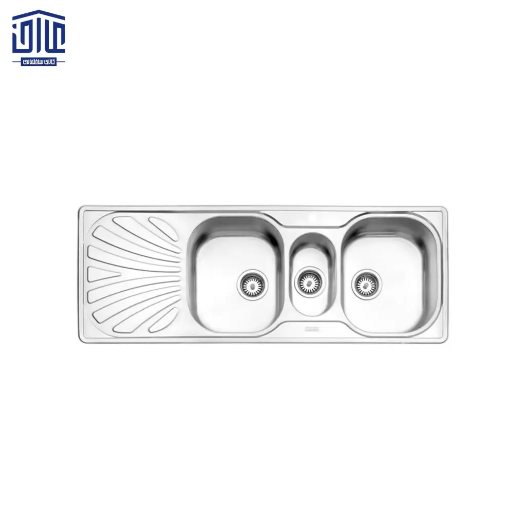 [249005019] سینک ظرفشویی توکار 530 استیل البرز (لگن راست)