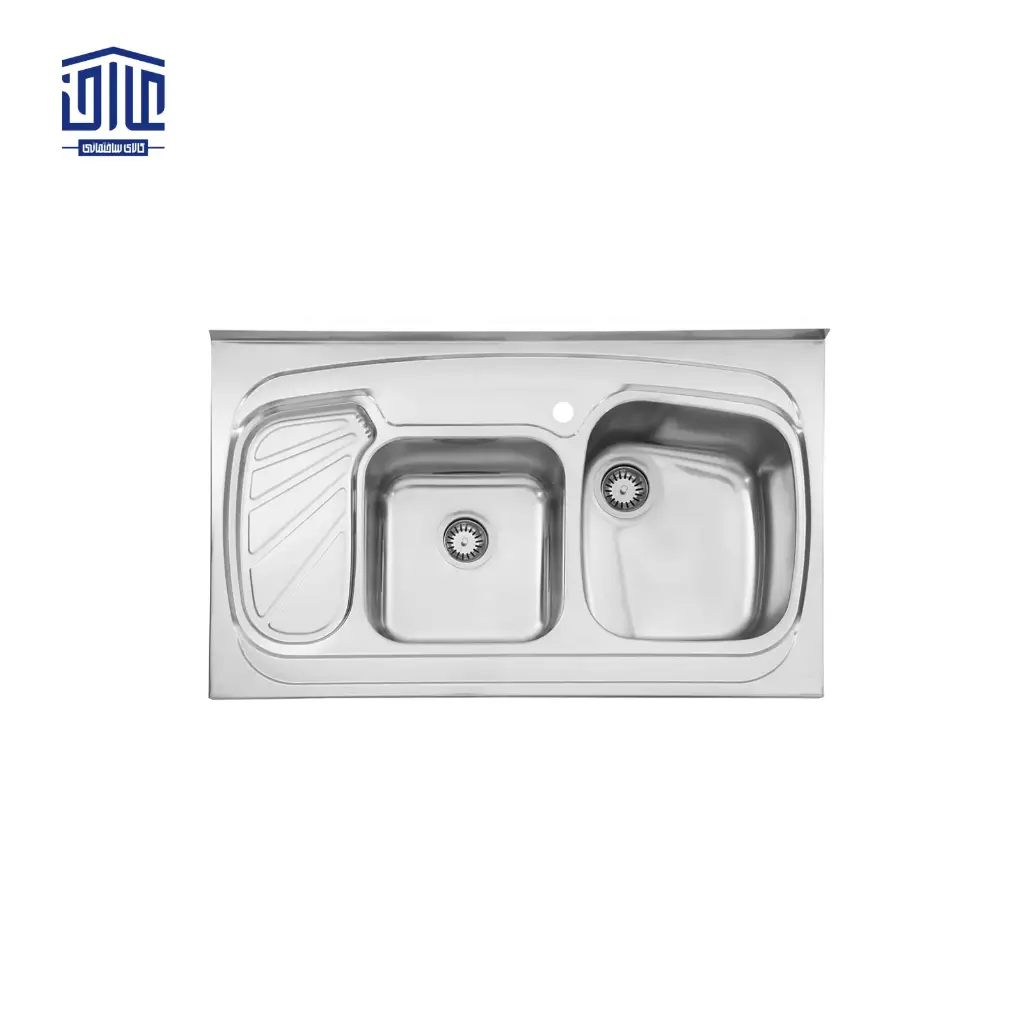سینک ظرفشویی روکار 611x60 استیل البرز