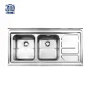 سینک ظرفشویی روکار 763x60 استیل البرز