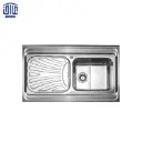 سینک ظرفشویی روکار 60×711 استیل البرز درجه 2
