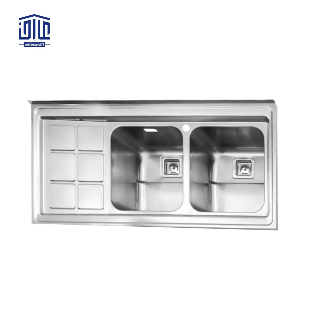 سینک ظرفشویی روکار 761x60 استیل البرز