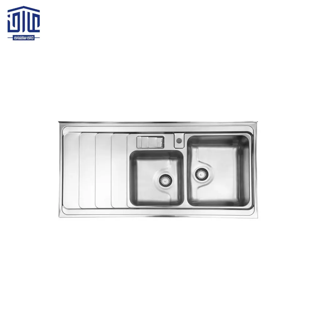 سینک ظرفشویی روکار 816x60 استیل البرز