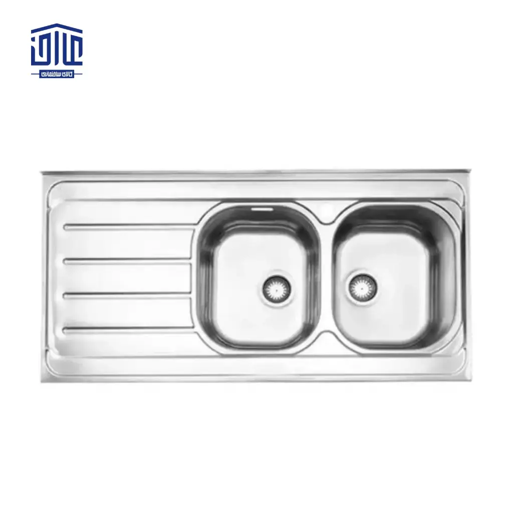 [249004079] سینک ظرفشویی روکار 60×726 استیل البرز (لگن راست)