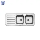 سینک ظرفشویی توکار نیمه فانتزی مدل 221x50 البرز، براق