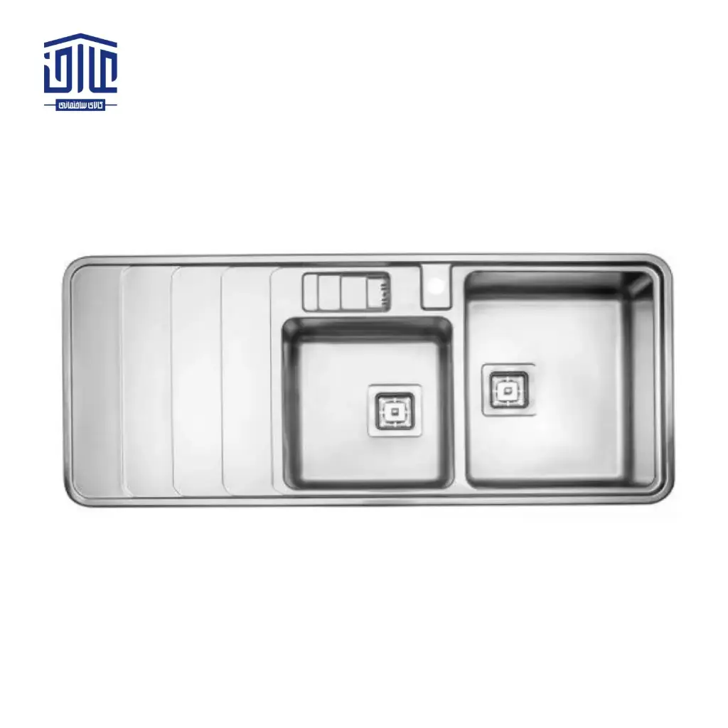 [249020023] سینک ظرفشویی توکار 50×856 استیل البرز (لگن راست)