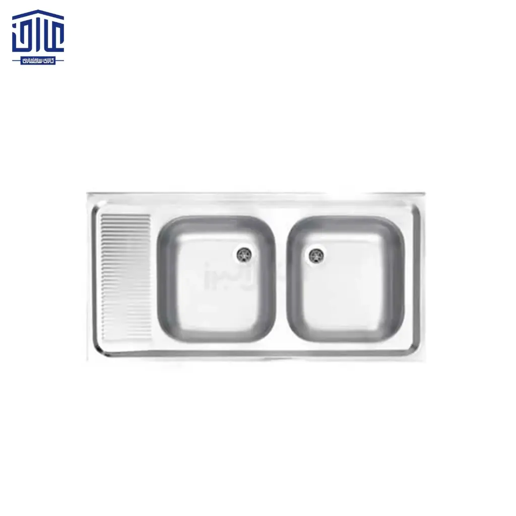[249025023] سینک دولگنه آبی 100x50.5 البرز (لگن راست)
