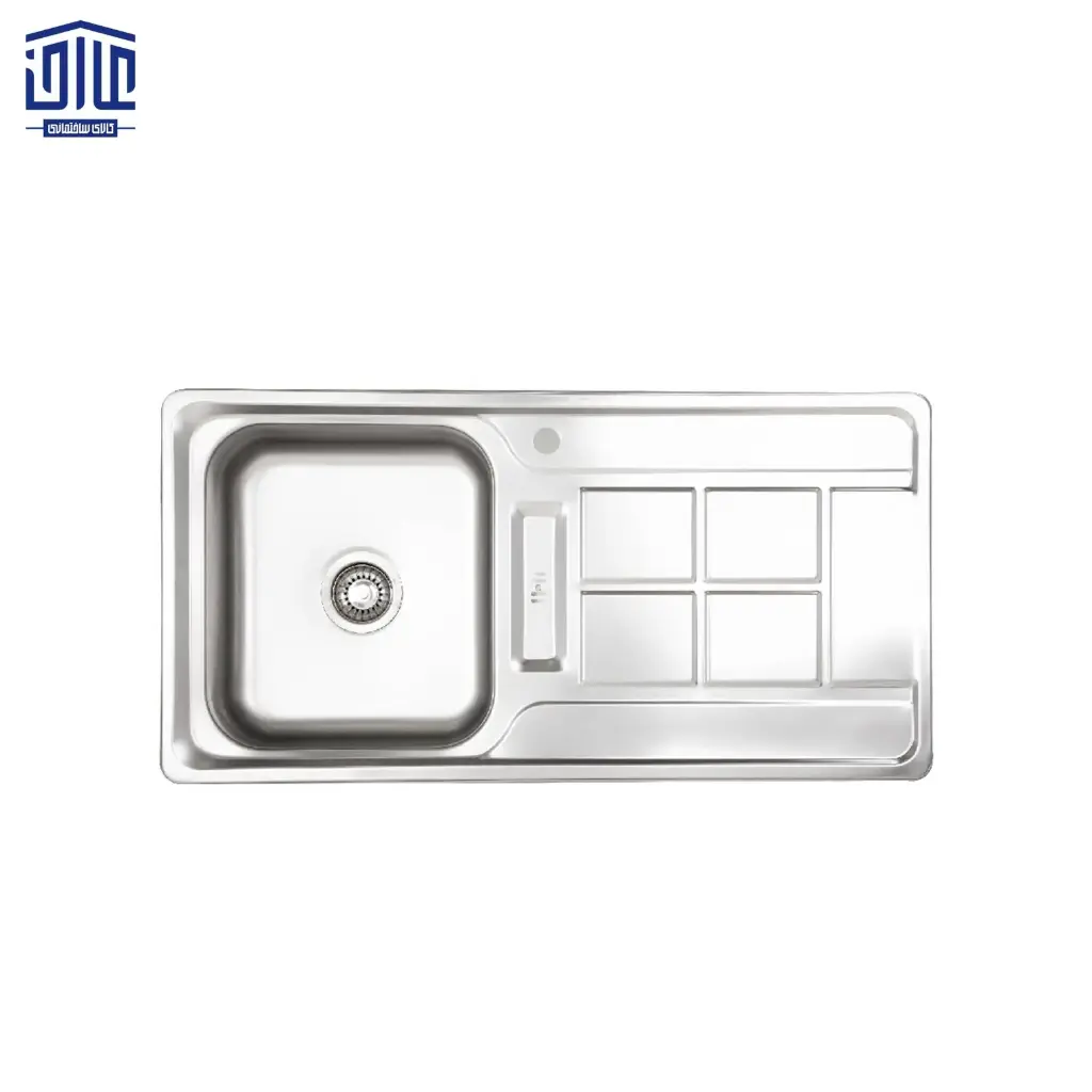 سینک تک لگنه 50*100 توکار 387 اخوان