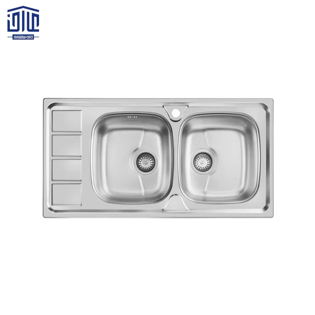 [262002091] سینک 100x50 توکار 164SP اخوان (لگن راست)