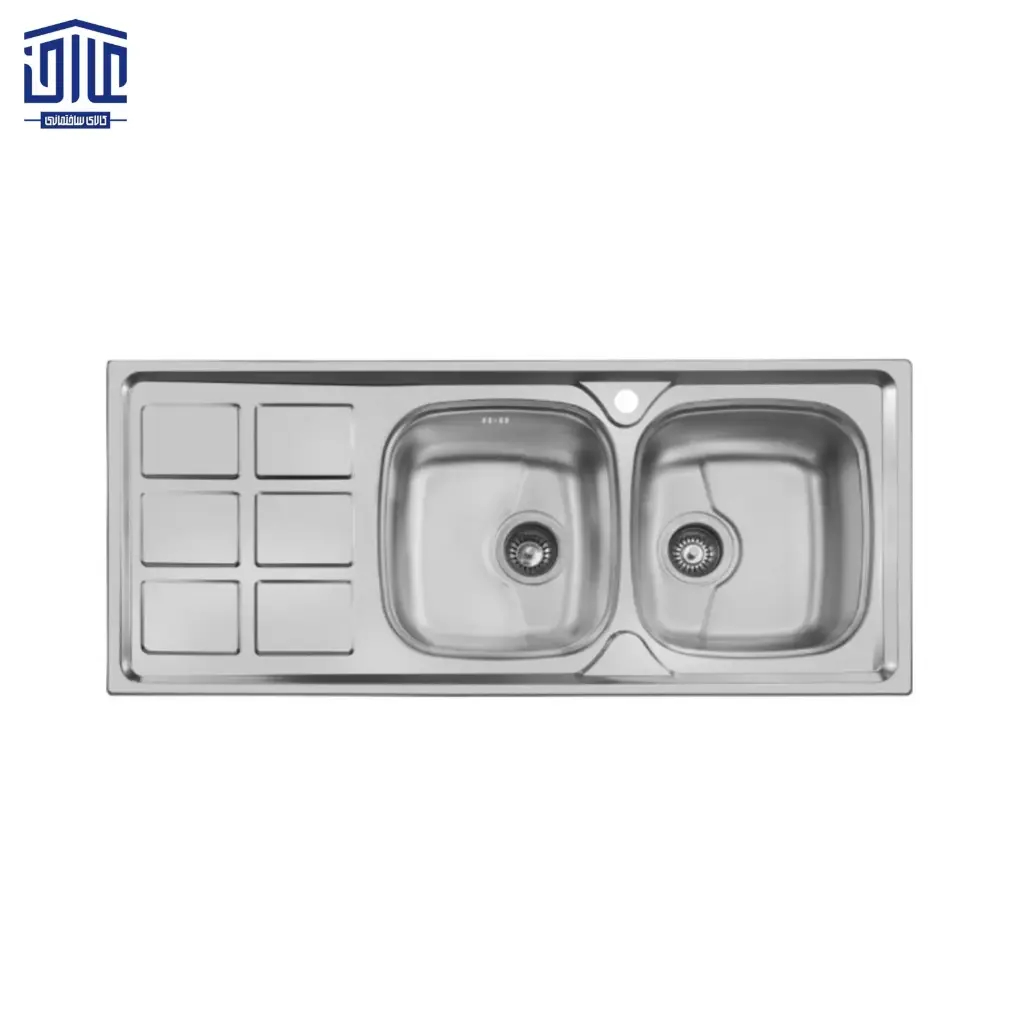 [262002093] سینک 120x50 توکار 165SP اخوان (لگن راست)