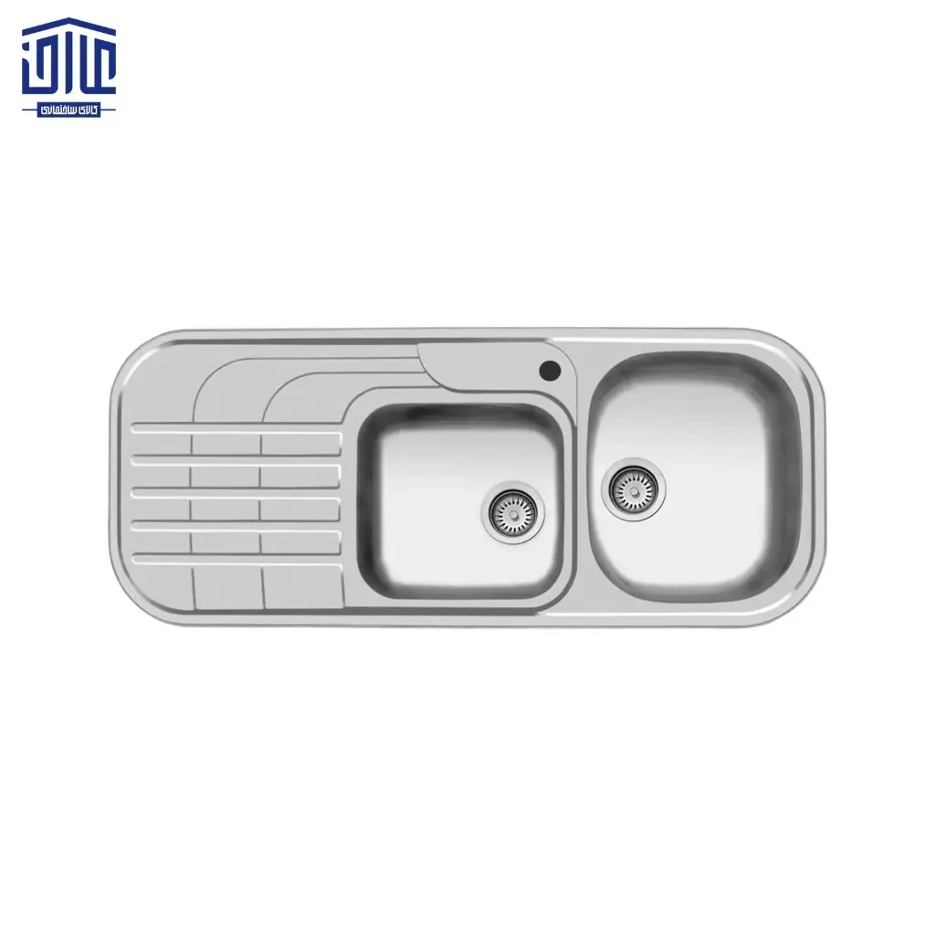 [262002019] سینک 120x50 توکار 72 اخوان (لگن راست)