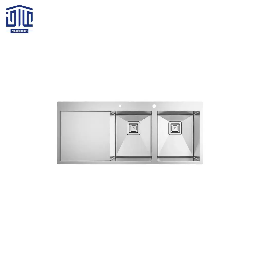 [168009043] سینک باکسی دو لگن 202BCN-R توکار کن (لگن راست)