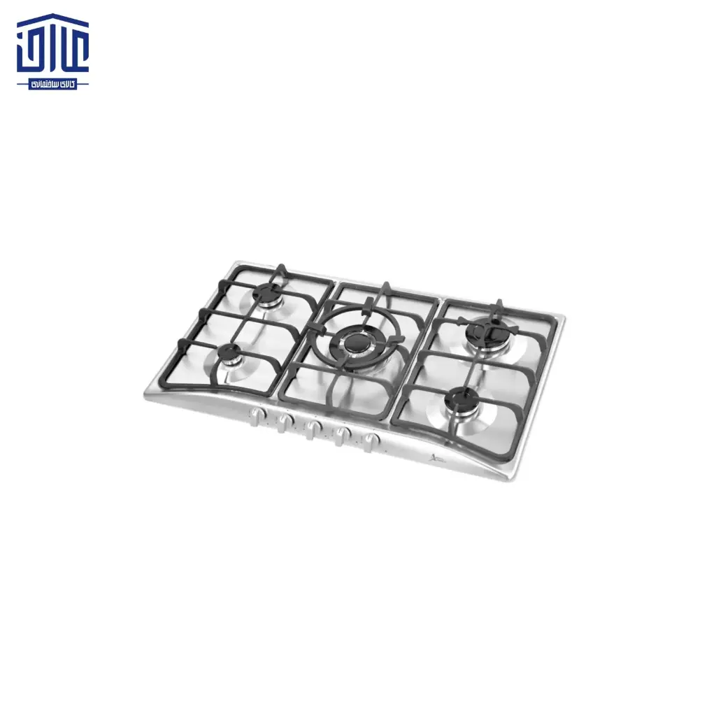 [262008005] گاز استیل 5 شعله اخوان Gi13 ایرانی (پلوپز راست)