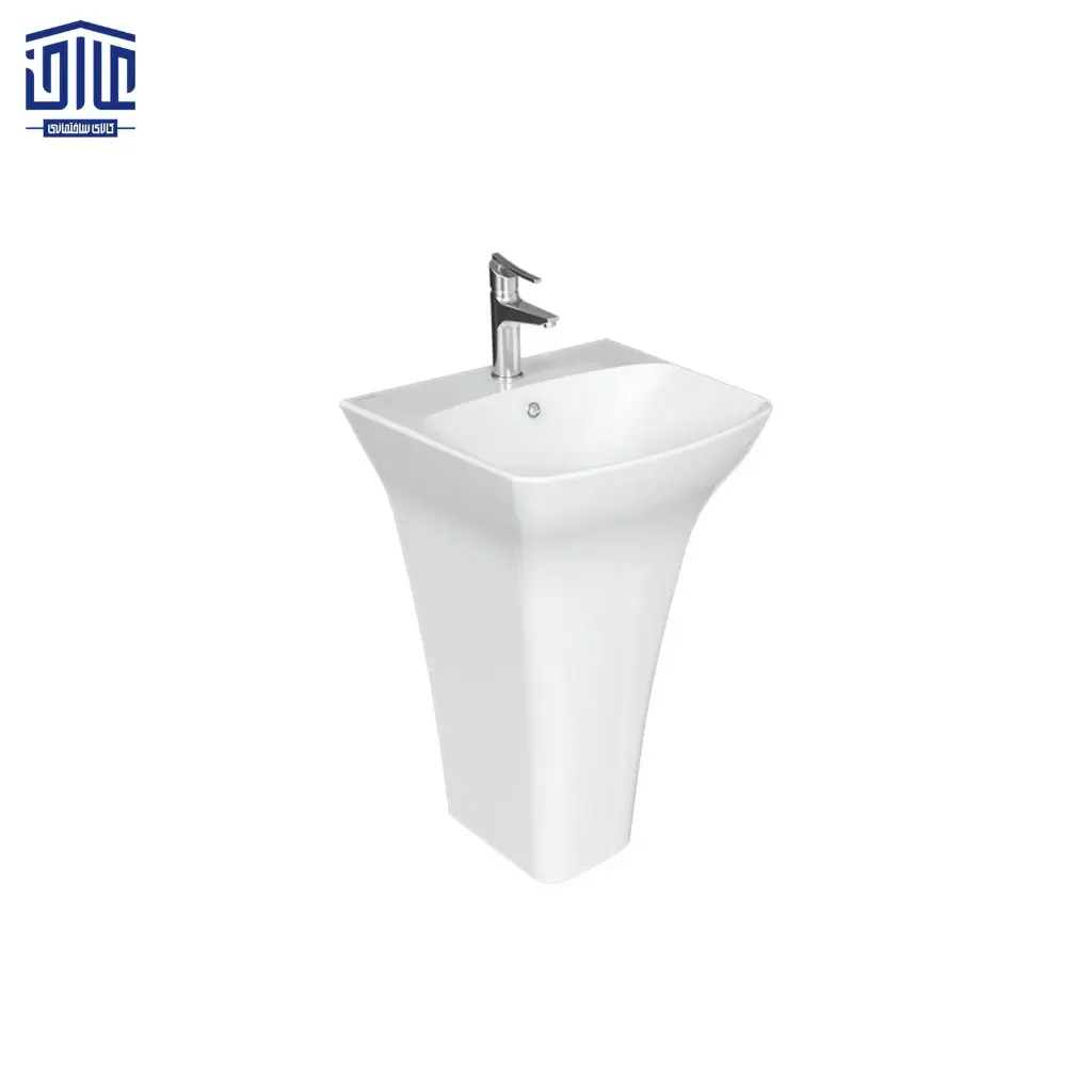 دستشویی پایه سرخود آرتا چینی کرد (درجه 1)