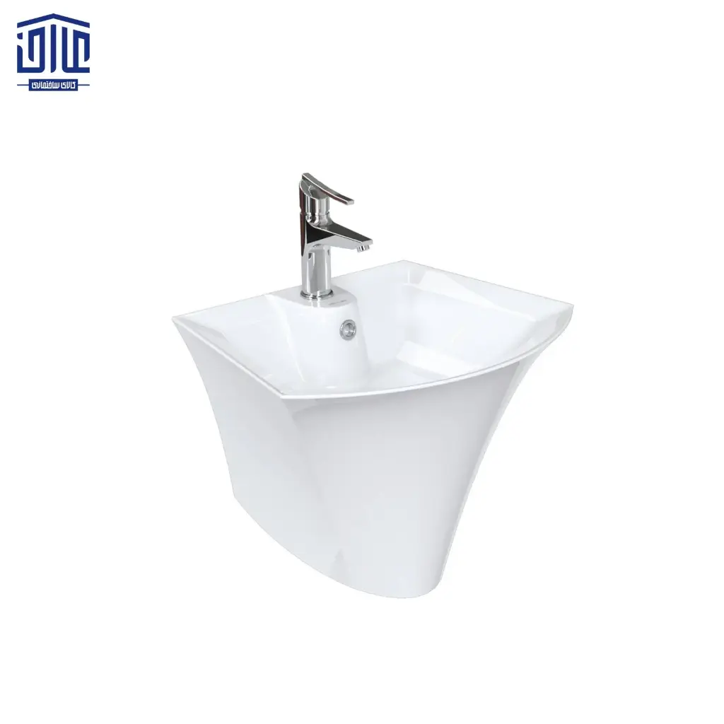 دستشویی نیم پایه آرین چینی کرد