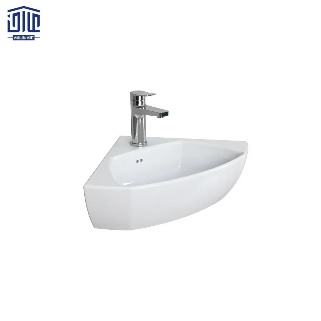 دستشویی گوشه آرین 41 چینی کرد