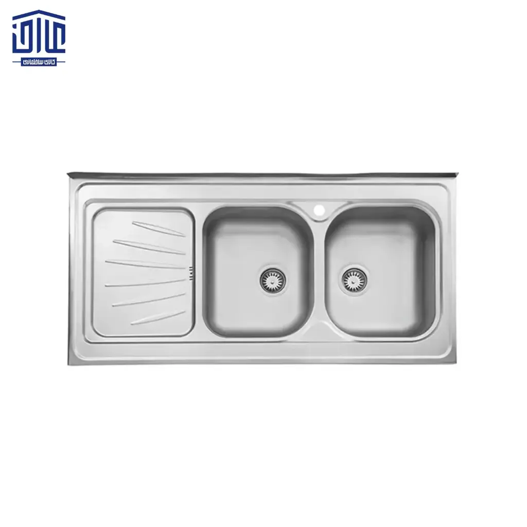 سینک نیمه فانتزی روکار استیل البرز، 60*300، درجه 2