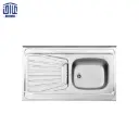 سینک نیمه فانتزی روکار استیل البرز، 50*165، درجه 2