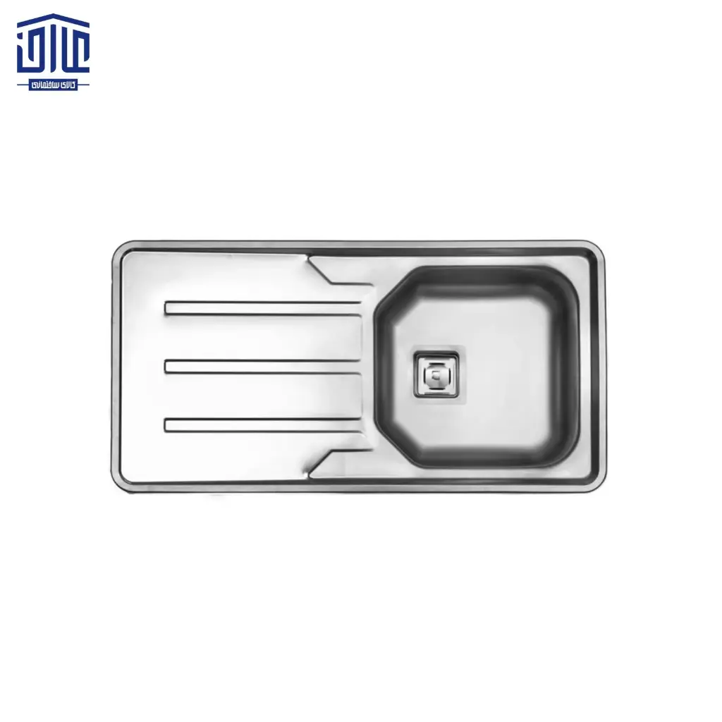 سینک نیمه فانتزی توکار استیل البرز، 52*180، درجه 2