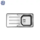 سینک نیمه فانتزی توکار استیل البرز، 52*180، درجه 2