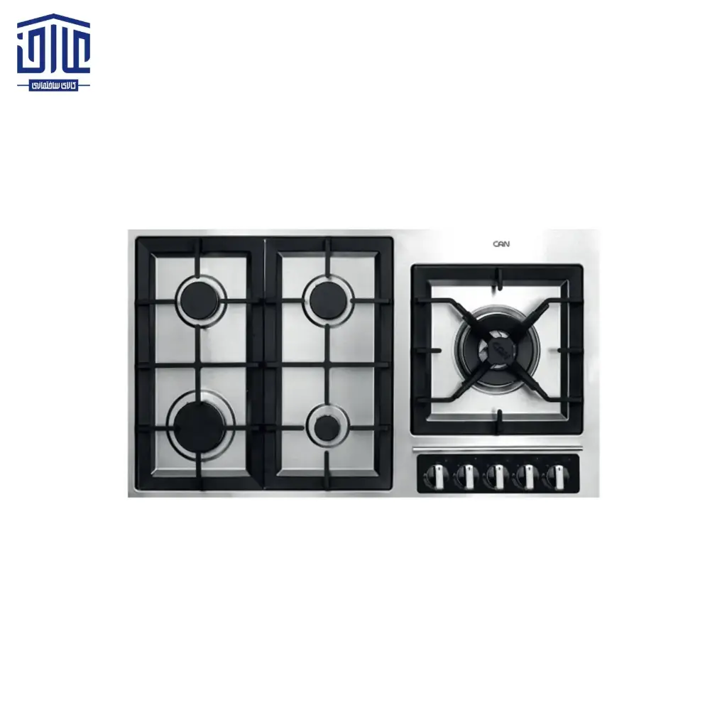[168005043] اجاق گاز مدل mix 513 s کن، 5 شعله، استیل