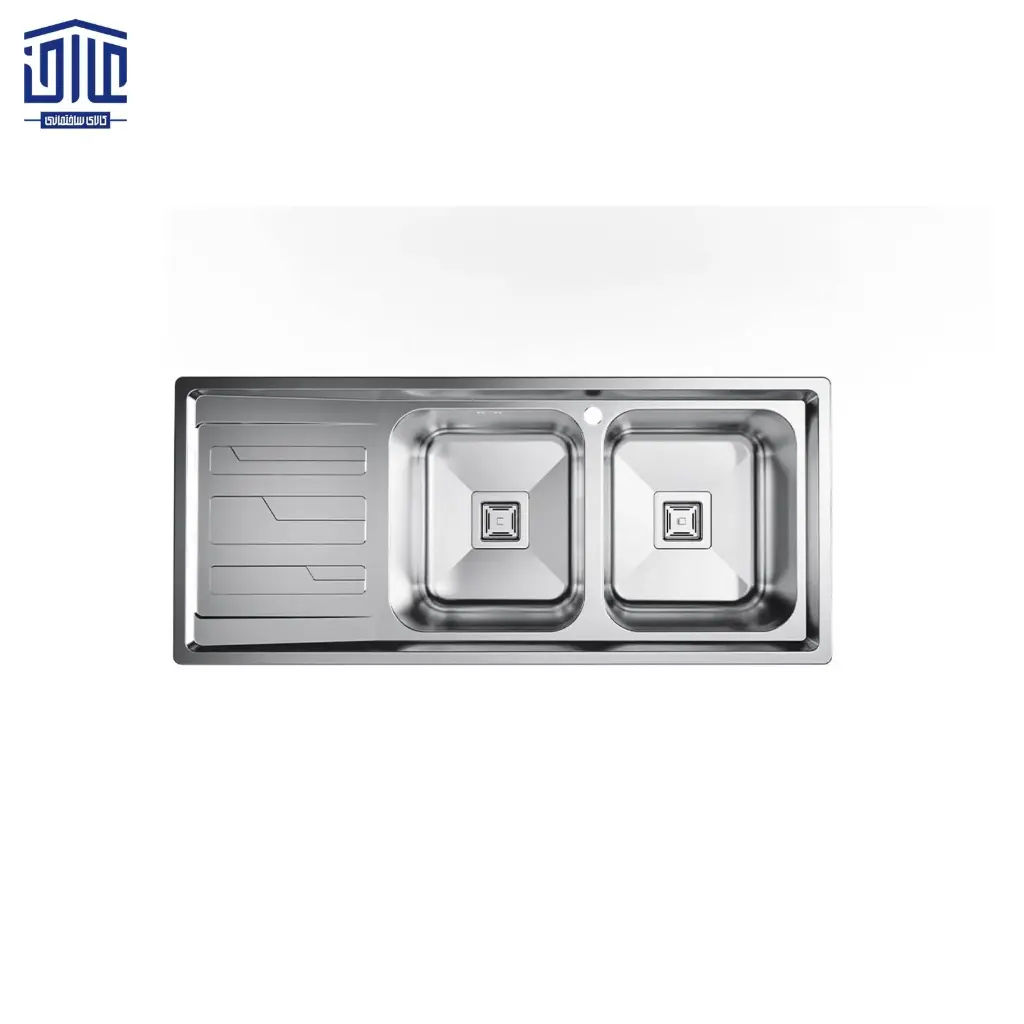[168016007] سینک ظرفشویی توکار مدل 8192 کن (لگن راست)
