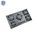 اجاق گاز رومیزی شیشه ای مدل G5964 استیل البرز، 5 شعله