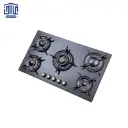 اجاق گاز رومیزی شیشه ای مدل G5916 رترو استیل البرز، 5 شعله