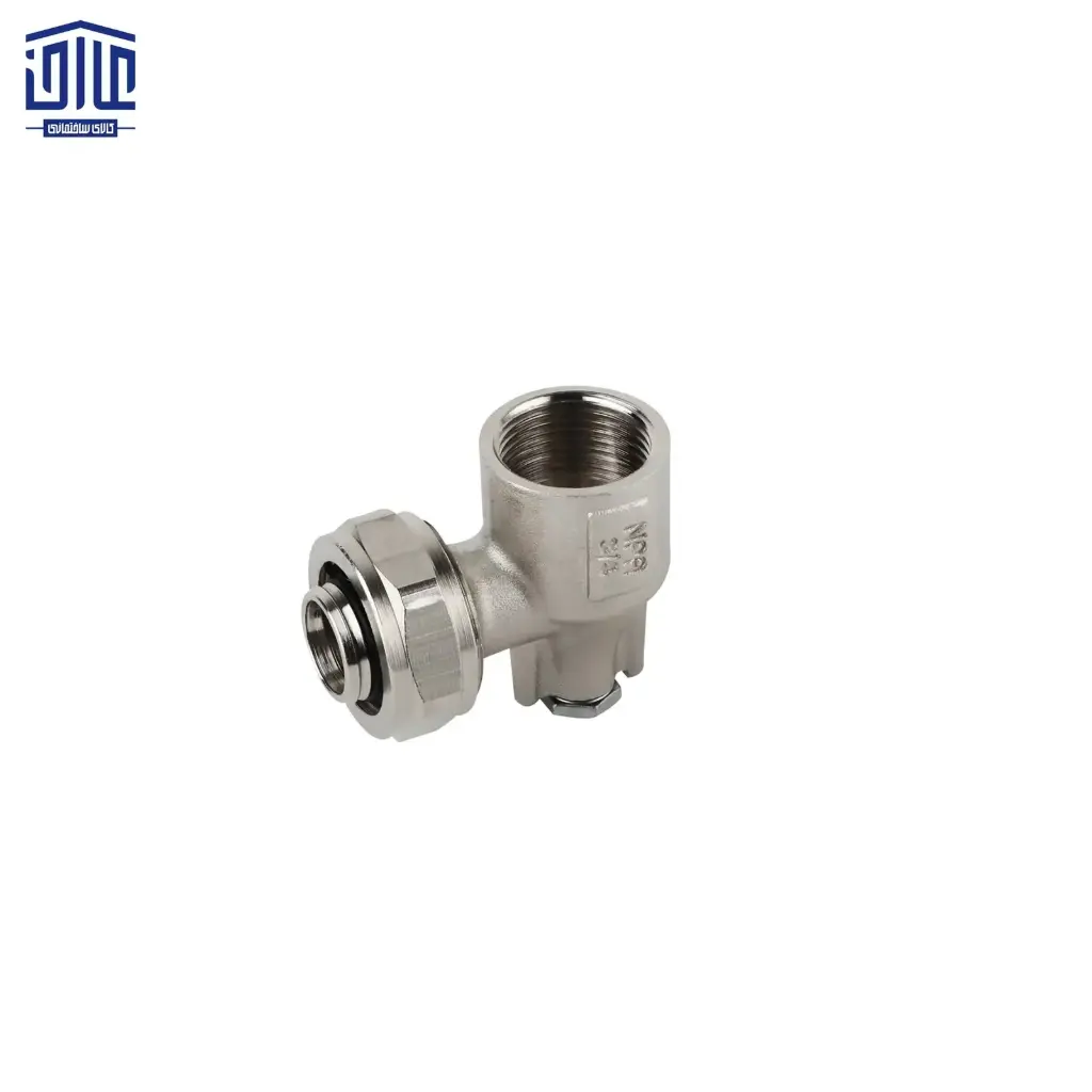 زانو چپقی کوپلی مدل 60621 نیوپایپ، سایز 3.4 ×32