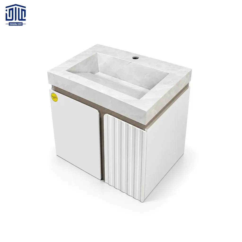 روشویی کابینتی سرامیکی بدون سنگ گالکسی، سایز70،سفید