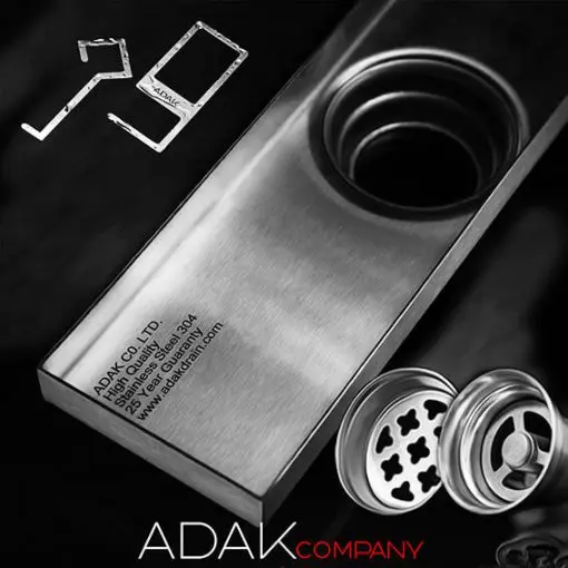 کفشور مدل 300S خطی سوپاپ دار آداک، استیل، سایز 30*8*1/2