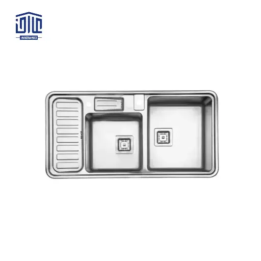 سینک ظرفشویی توکار 852 استیل البرز با جامایع