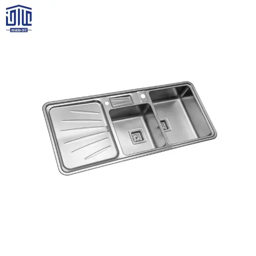 سینک ظرفشویی توکار 52×854 استیل البرز با جامایع