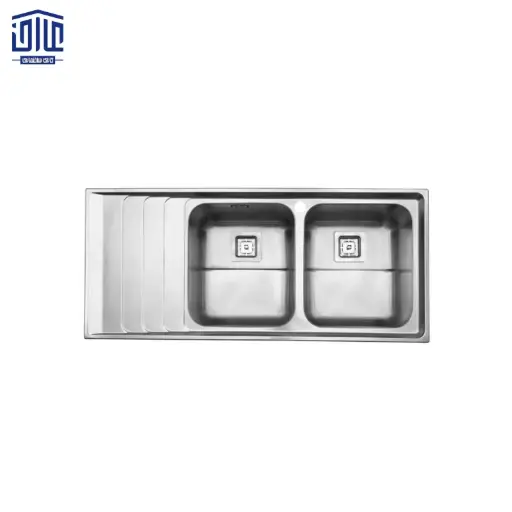 سینک ظرفشویی توکار فانتزی 52×734 استیل البرز درجه 2