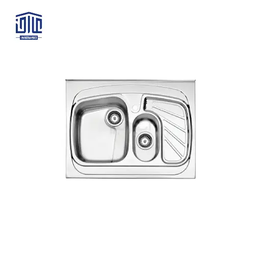 سینک ظرفشویی روکار 608x60 استیل البرز