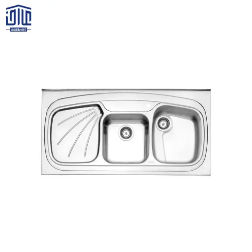 سینک ظرفشویی روکار فانتزی استیل البرز 60*614 درجه 2